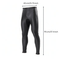 Glossy High-Waist Wetsuit Pants Form-Fitting 2mm Neoprene Pants Thermal Trousers Warm for Snorkeling