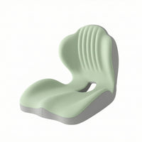 Seat Cushion with Backrest Contoured Support Cushion Pressure Relieving Ergonomic Seat Pad for Office Workers
