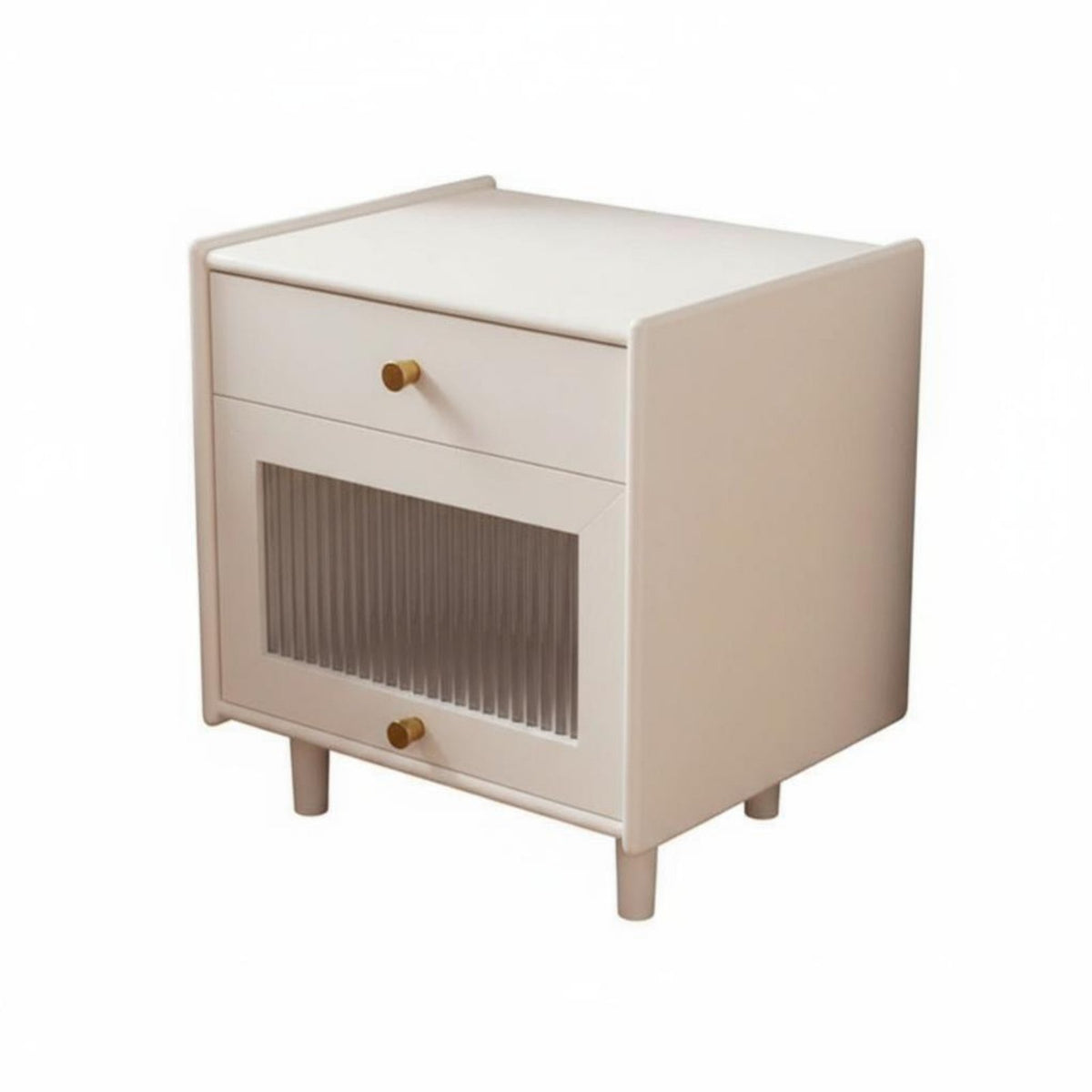 Japanese design Single-Drawer Nightstand Natural Finish Bedside Table Minimalist Design Bedroom Furniture Ample Storage for Homeowners, Students, Renters, Small Spaces, Living Room, Home, Office