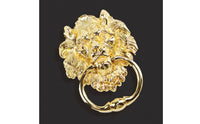 100 Mm Centers Lion Head Loop Handle Sculpted Lion Head Pull Handle Embossed Furniture Hardware Metal