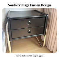 Nordic Design Cylindrical Storage Cabinet Modern aesthetic Nightstand Minimalist Aesthetic Bedside Table space-efficient Size for Apartment Dwellers, Young Adults, Small Spaces, Living Room, Home Office, Entryway