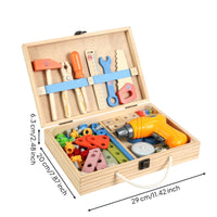 Screw and Nut Play Set Science Learning Wooden Child-Centered Repair Toy for Preschoolers, Children