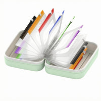 14 Pieces Travel Capsule Holder Organizer Waterproof Clear Capsule Holder Impact-Resistant   Bag