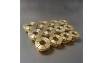12 Pieces Bracelet Collet with Splitgolden Hued Band Tone Bracelet Collet Machined for Jewelers, Workshop