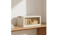 Stackable Storage Cabinet with Doors Installation Stackable Storage Bins with Doors Large Capacity Multi-Layer Foldable Wardrobe for Bedroom