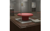 Headdress Display Stand Headdress Display Holder Soft Textile Surface Red Jewelry Pedestal for Wedding Planners