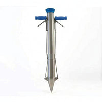 Stainless Steel Seedling Transplanter Spring-Loaded Seedling Planter with Lever Hand-Operated Manual Transplanter Long-Lasting for Nurseries