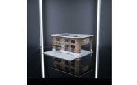 Light-Up Factory Model Original Design 1:64 Scale Garage Diorama Printed Graphics 1:64 Scale Repair Shop Scene for Desktop