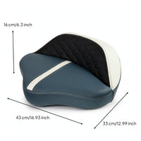Lure Stool Seat Nautical-Style Boat Seat with Backrest Quilted Boat Chair with Backrest for Boaters