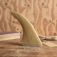 Lightweight 8 Inch Single Fin Sturdy Bamboo Veneer Fin Wear-Resistant Surfing Accessory for Longboarders