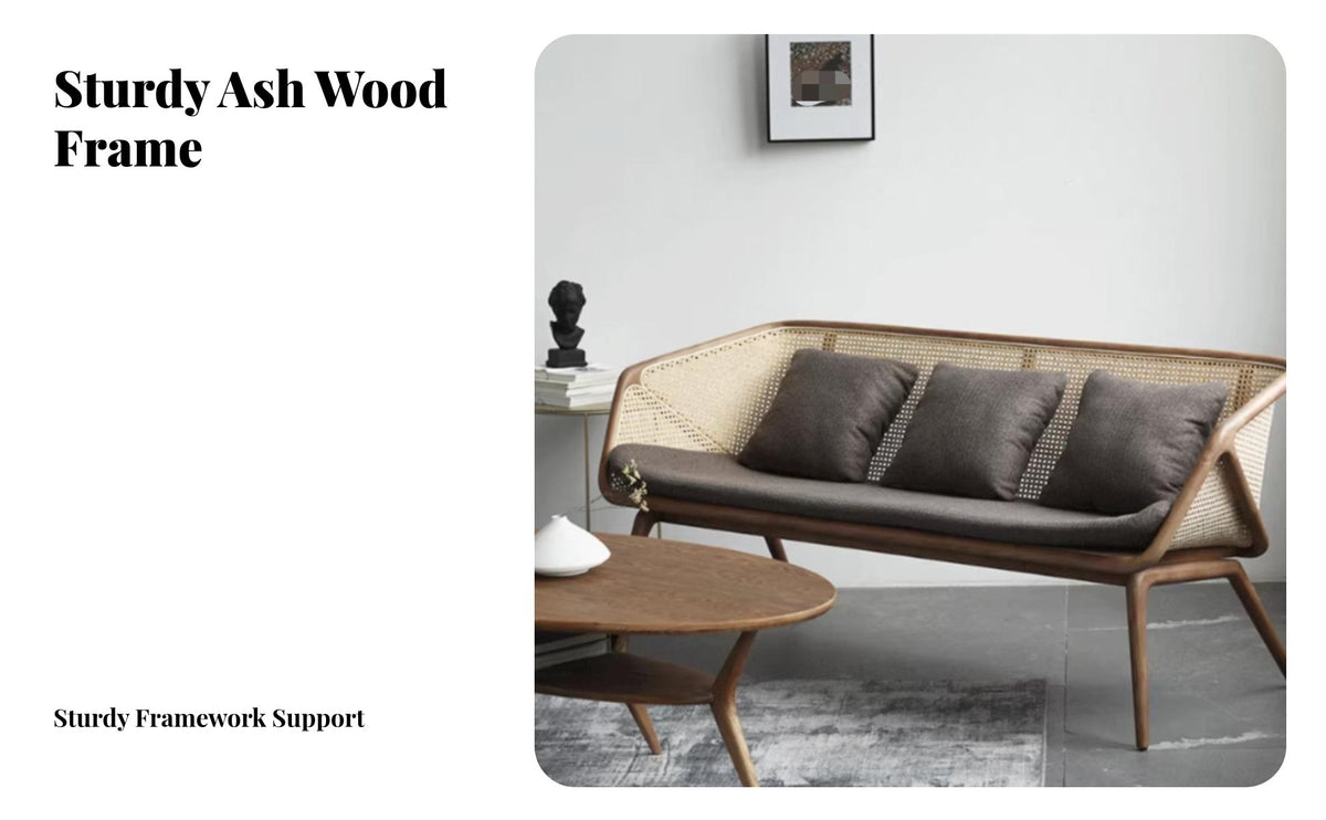 Cane rear Armchair Nordic aesthetic Lounge Chair centuryera Modern Home Furniture for Readers, Homeowners, Living Room, perusing corner, Bedroom