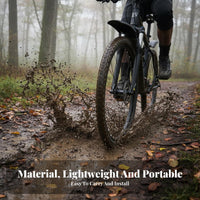 2 Pieces Mountain Bike Mudguard Set Weather-Resistant Protection Mountain Bike Fenders Instant Detach Two-Wheeler Mudguards