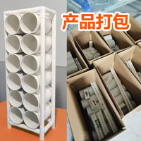 PVC 6-Tier Umbrella Storage Rack with Color Pen Holder and Organizer