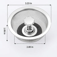 Swan Drain Basket Kitchen Sink Strainer, Stainless Steel Hanging Drain Basket for Food Waste, Round Kitchen Sink Drain Basket for Scraps Catcher