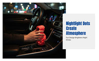 Creative Luminous Car Gear Cover, Plush Hoodie Style, Universal Gear Knob Protector, Decorative Accessory