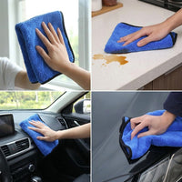 Super Absorbent Towel and Microfibre Towel, 40x40cm Microfibre Towel for Car Detailing, Non-Shedding Cleaning Cloths for Polishing and Household Use