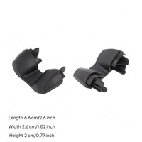 2 Pieces Matched Pair Bike Rack End Plug ABS Plastic Roof Rack End Plug Black Curved Cap Piece Molded