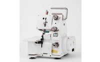 Compact Three-Thread Overlock Machine White Tabletop Serger Metal Handle Overlock Sewing Machine Small Footprint