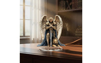 Saint. Archangel Acrylic Statue Meaningful Christian Gift Celestial Being with Lion Acrylic Decoration 2D Celestial Being