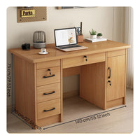 Computer Desk Sturdy and Stable Computer Desk with Storage Spacious Desktop PC Laptop Workstation for Students, Professionals, Bedroom, Living Room