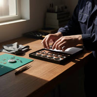 18 Pieces Watch Case Back Press Dies Compact Watch Crystal Press Dies Cup-Shaped for Workshop