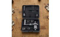 Wheel Wrench with Socket Adapters Labor-Saving Lug Wrench Nut Remover with Storage Case Extended Tire Changing Tool for Vehicle Owners, Garage