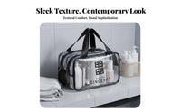 Water-Resistant Separation Bag Portable Transparent Wash Bag Large Capacity Transparent Travel Pouch for Journeyers, Gym-Goers