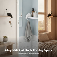 Easy Installation Lightweight Upside-down Cat Hook Home Organizer