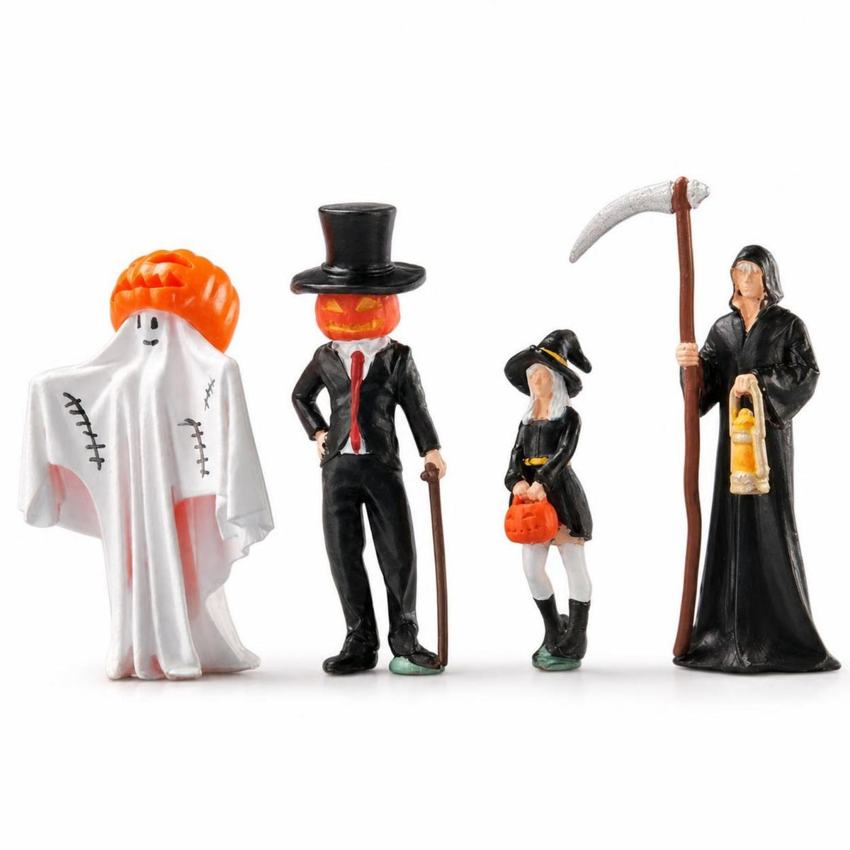 4 Pieces 1:64 Scale Miniature Figures Authentic Hand-Painted Miniature Figures Dynamic Diorama Figure for Collectors, Dioramas