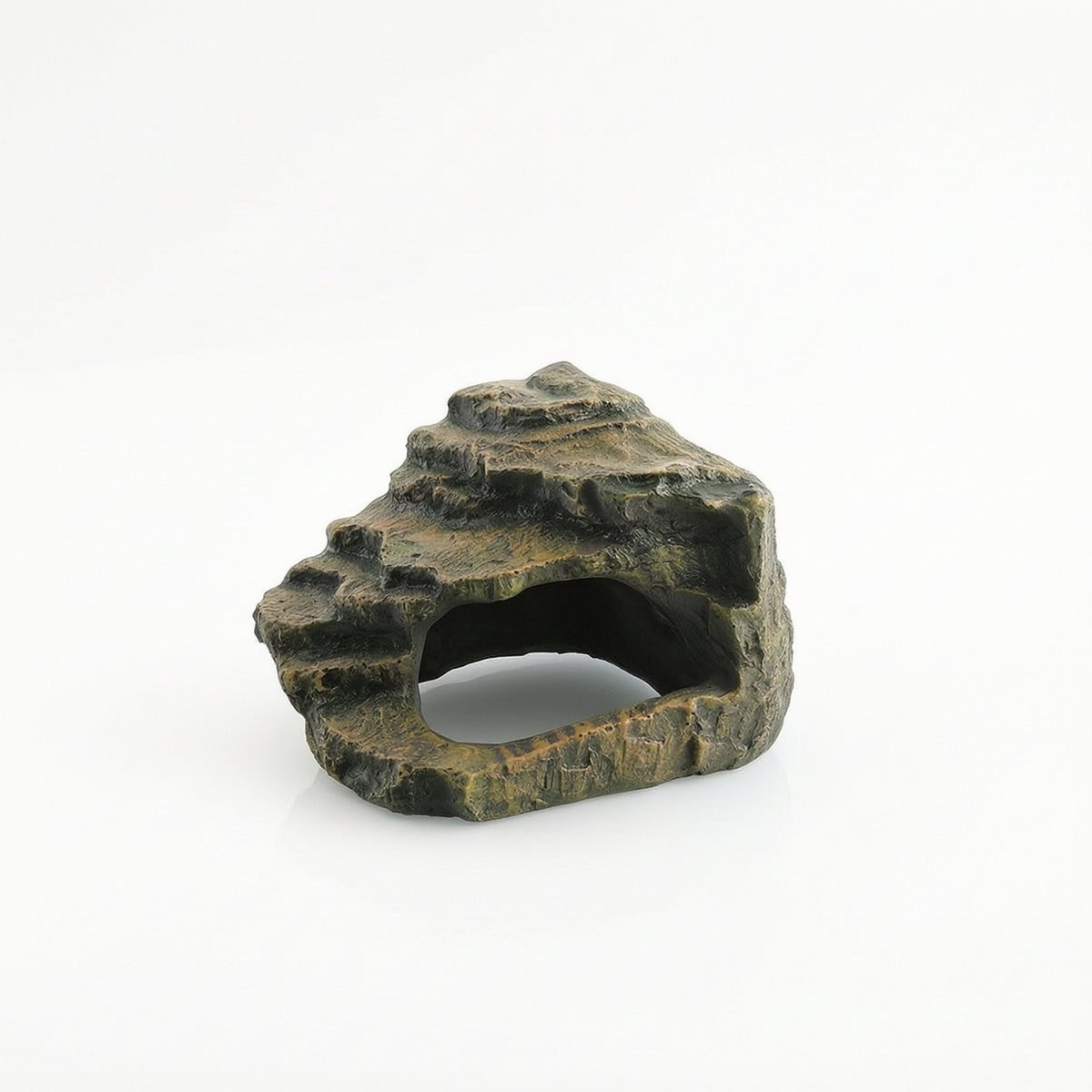 Resin Reptile Hide Realistic Reptile Cave with Arch Hollow Rock Cave Safe for Reptiles, Aquariums