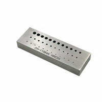 Watch Repair Staking Block Professional Grade Watchmaker Staking Block Heavy Duty 3-Row Punch Plate for Watchmakers