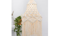 Macrame Lampshade Fringe Lamp Shade Boho for Reading Corner, Cafe
