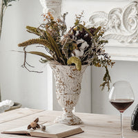 European Style Resin Tabletop Flower Arrangement Container Vintage Decor
