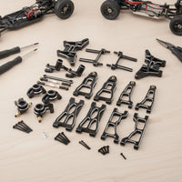 Metal Anodized Chassis Support Parts Kit Rod Set for 1/12 UD1201 UD1202 -12PRO
