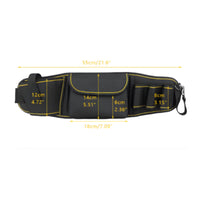 Wear-Resistant Waist Tool Storage Bag Adjustable Tool Waist Bag Compact Utility Organizer Belt Pouch Handsunrestricted for Electricians, Carpenters