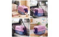 Sturdy Pet Travel Carrier Long-Lasting Hard-Sided Pet Carrier Portable Well-Ventilated for Cats