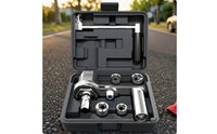Lug Nut Wrench with Sockets Portable Labor-Saving Wrench Lug Nut Remover Tool Set for Drivers, Car Trunk