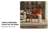 Light Luxury design Stackable Saddle Chair Ergonomic Backrest Padded Guest Chair Multi-Purpose Upholstered Seating long-lasting Construction for Design lovers, Restaurant Owners, Dining Room, Kitchen, Waiting Area, Bedroom