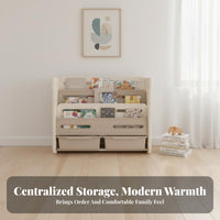 Large Capacity Storage Modular kids' Activity Hub Multi-Functional Design Toy Organizer Easy to Organize children's Furniture for Toddlers, Preschoolers, Parents, Nursery, Bedroom, Living Room, Home
