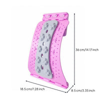 4-Level Adjustment Traction Board Remedial Adjustable Massage Back Stretcher Molded Plastic Curved Back Support Board Textured Surface