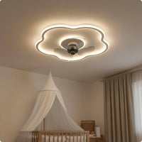 Fan Light Silent Overhead Fan Light Low-Profile Design for Children's Room, Bedroom