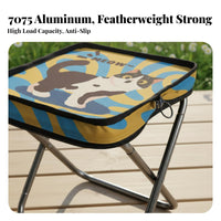 space-saving Pocket-Sized Folding Stool Lightweight Handbagdesign foldable Seat Quick Setup Portable Seating extremely lightweight for Travelers, Outdoor fans, Queuing, Travel, Hiking, Fishing