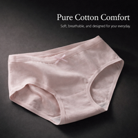 Underwear Women Multipack with 95% Breathable Lining, Comfortable Knickers for in Solid Colors for Everyday Gym and Running
