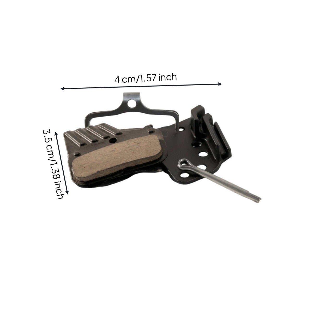 Hydraulic Disc Brake Pads Heat-Dissipating Brake Pads with Cooling Fins Wear-Resistant for Mountain Biking