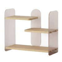 Multi Level Countertop Shelf Multifunctional Cosmetic Organizer Stand Modern Design Vanity Storage Rack for Makeup Enthusiasts, Office