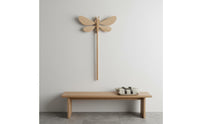 Wooden Dragonfly Clothes Pole Finely Polished Dragonfly Clothes Reacher Design Laundry Accessory