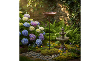 Metal Avian Feeder Stake Multi-Functional Metal Avian Bath Stake Garden Decor Stable 4-Prong Base Lightweight for Yard