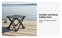 Foldable Design space-saving Folding Stool Lightweight backrestpacking Stool Thickened material Portable Seat Quick Setup for Campers, journeyers, Fishing, Hiking, outdoor meals, Gardening