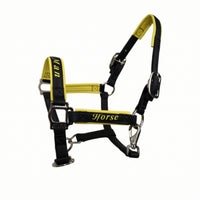 Horse Halter Reinforced Synthetic Leather Halter Padded Tack for Riders, Stable, Training