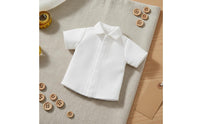Casual Style White Doll Blouse Easy to Match BJD Doll Shirt Long Sleeve Option Toy Clothing